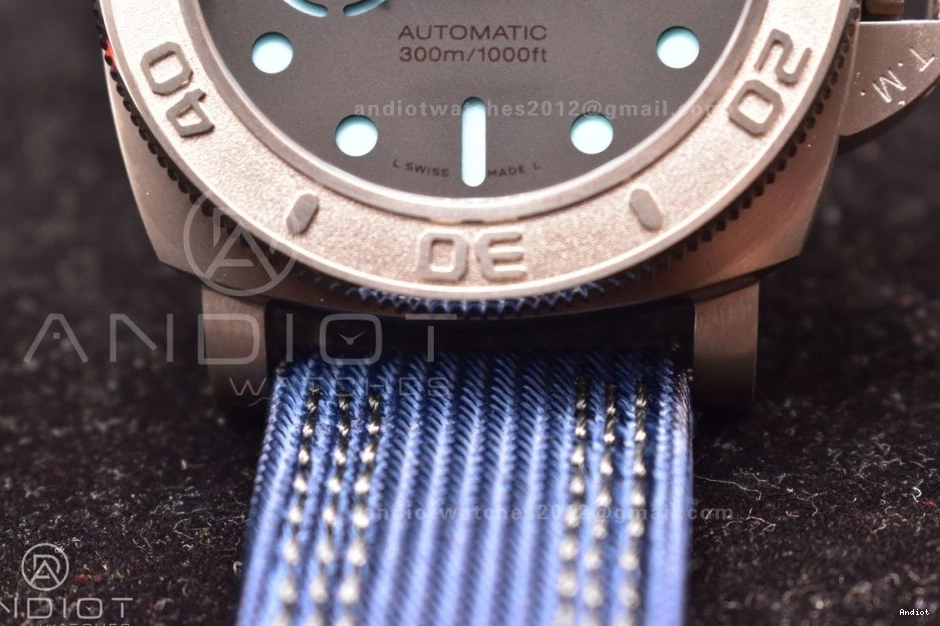 P NY Submersible 997 TI Tit VSF PAM985 Mike Timeless Blue Horn 0725